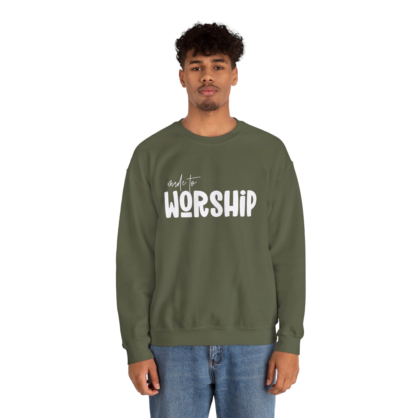 Made to Worship Unisex Heavy Blend Crewneck Sweatshirt