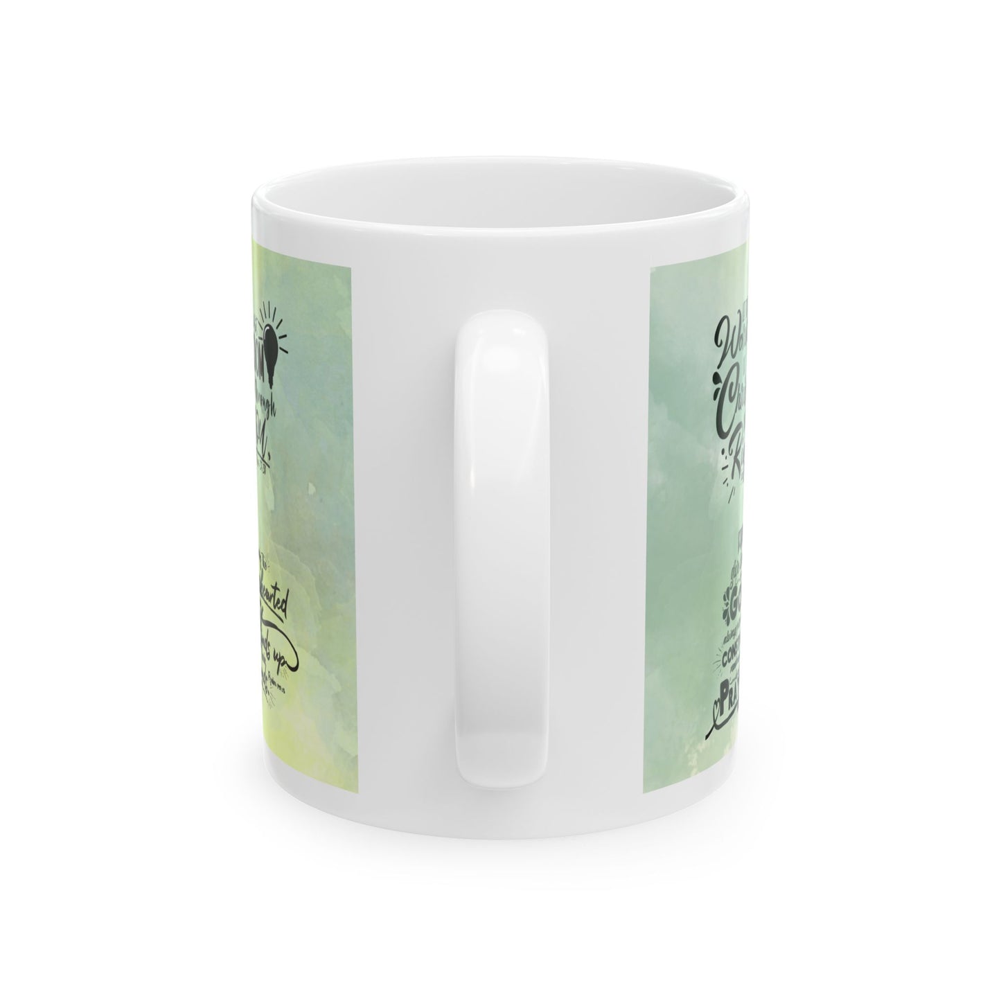 Inspirational Ceramic Mug - Light & Salvation Scripture Coffee Cup