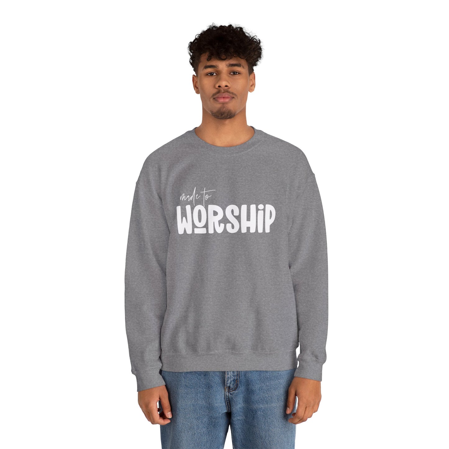 Made to Worship Unisex Heavy Blend Crewneck Sweatshirt
