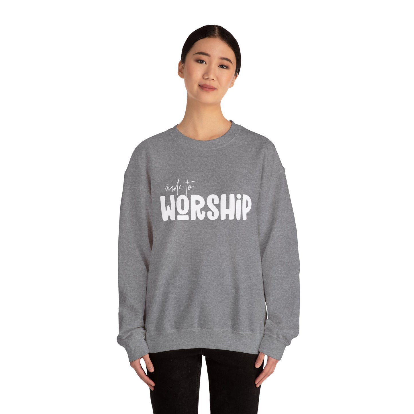 Made to Worship Unisex Heavy Blend Crewneck Sweatshirt