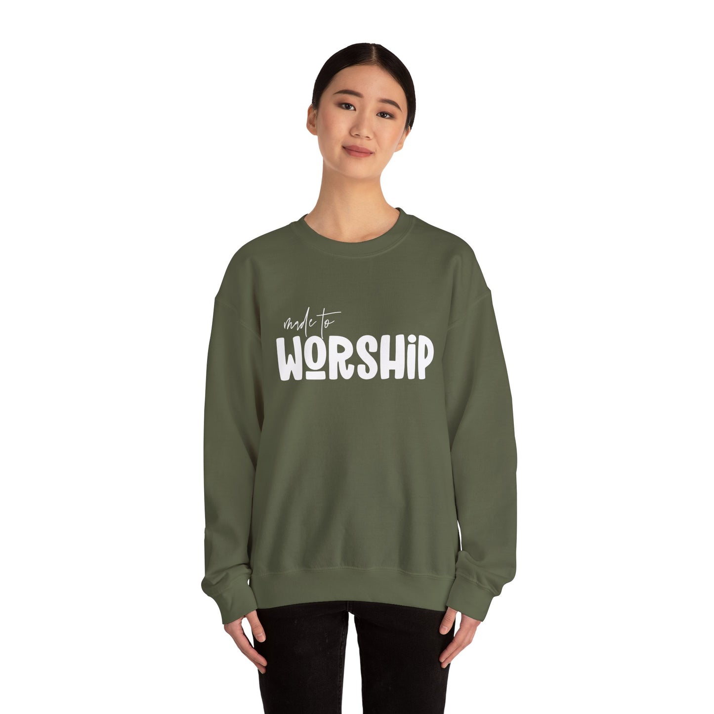 Made to Worship Unisex Heavy Blend Crewneck Sweatshirt