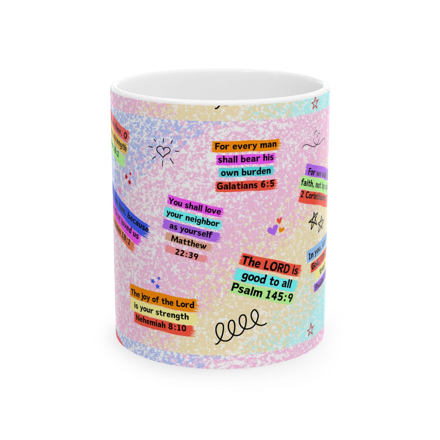Inspirational Quote Mug - Affirmation Drinkware, Cute Coffee Cup, Bible Verses Mug, Positive Vibes, Gift for Friends
