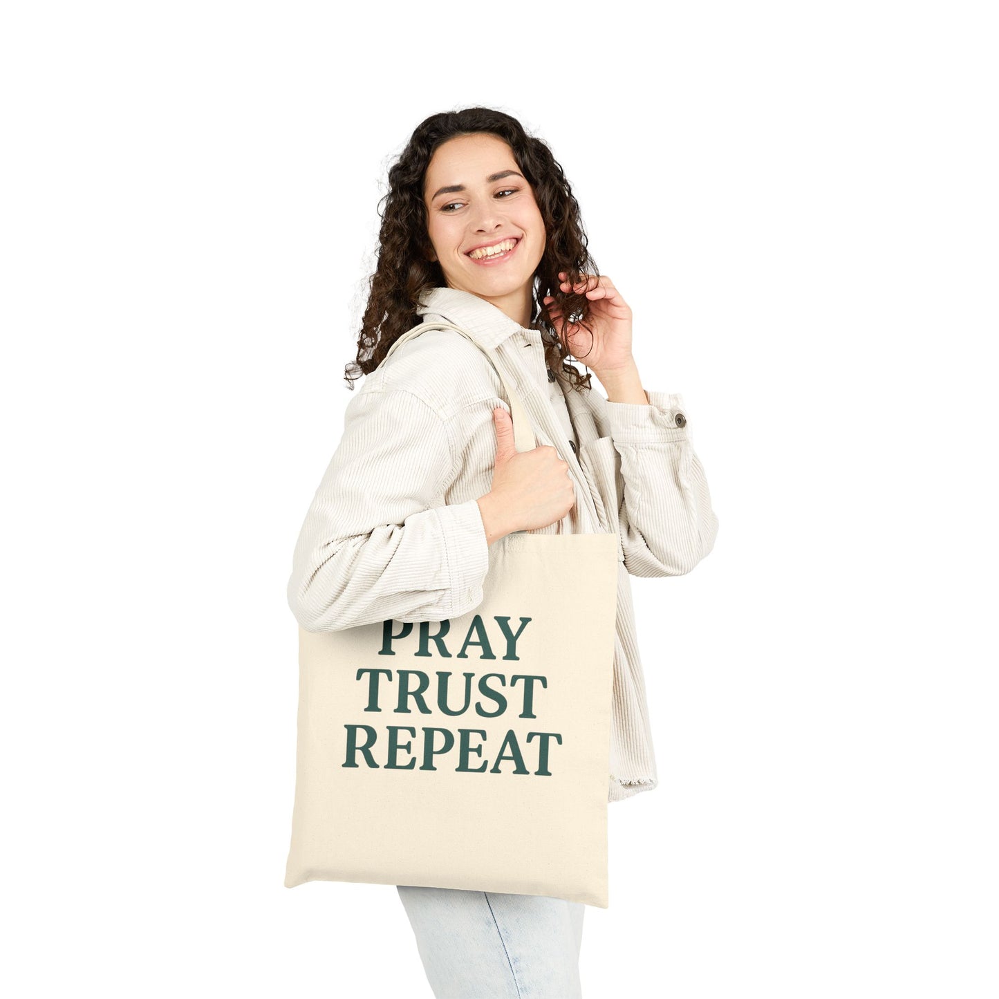 Inspirational Cotton Canvas Tote Bag