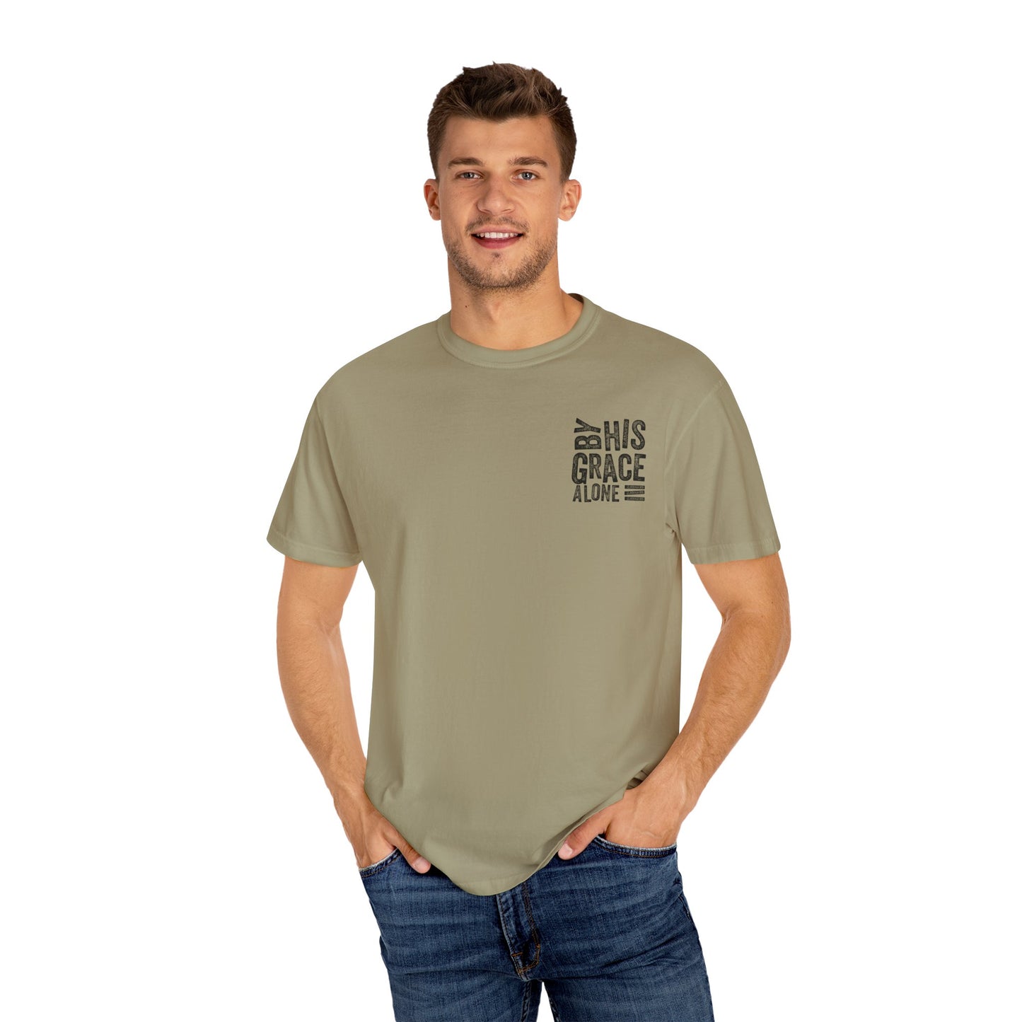 By his grace alone unisex Garment-Dyed T-shirt