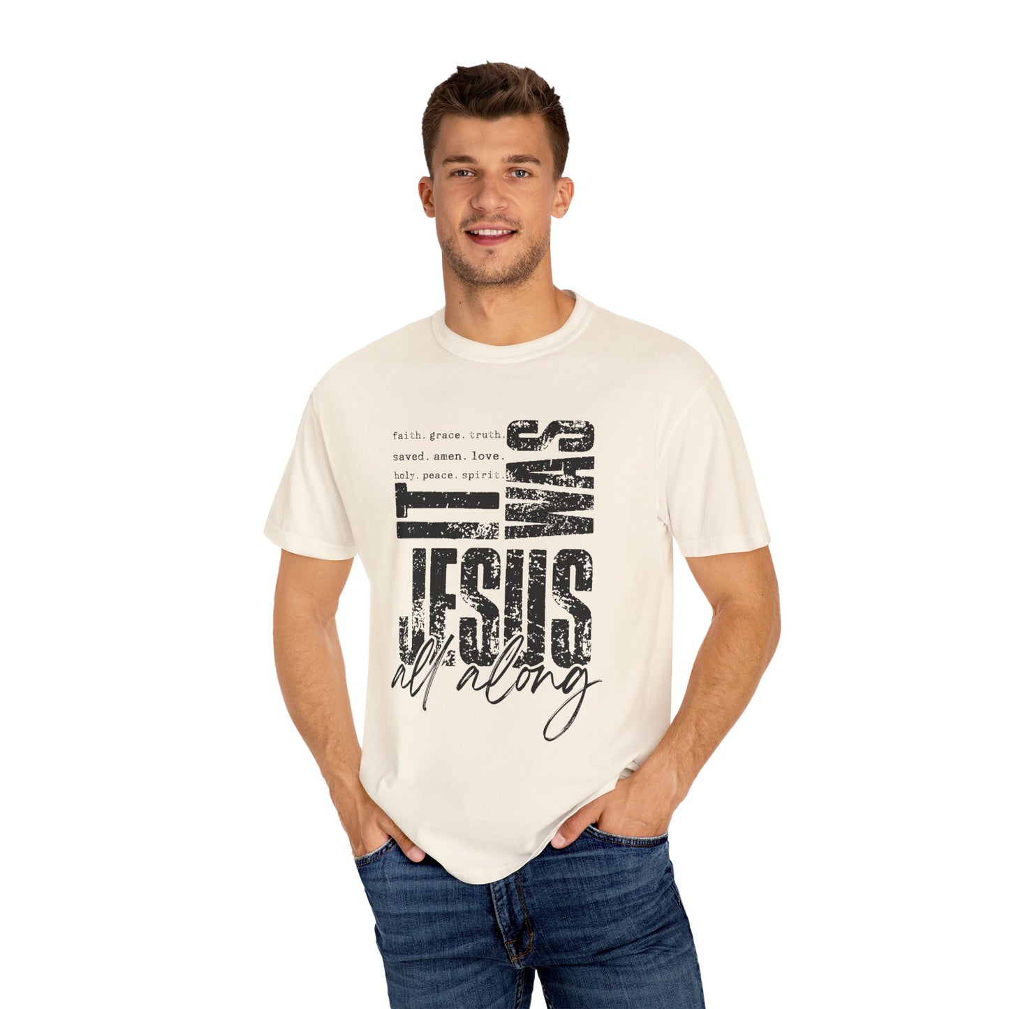 Faith-Inspired Unisex Tee - 'It Was Jesus All Along'