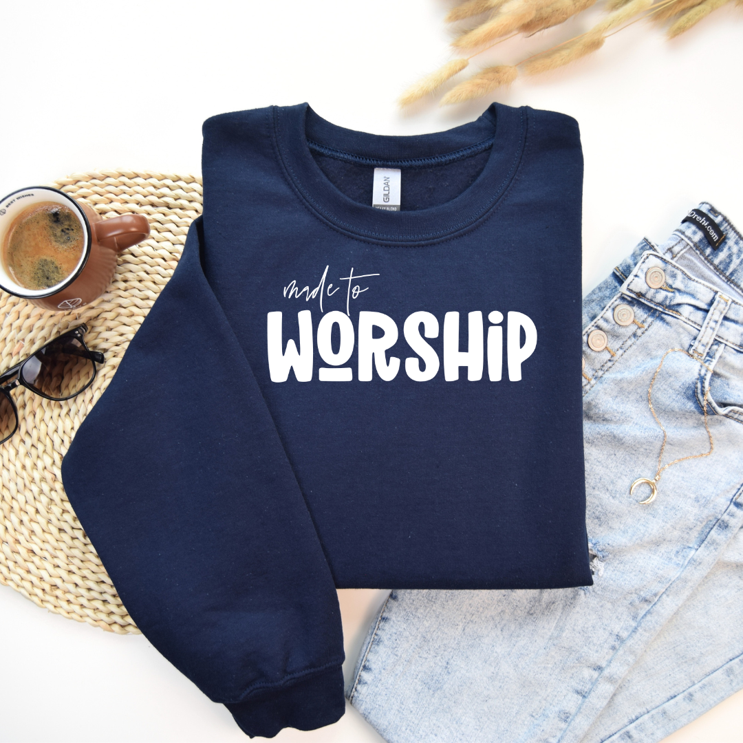 Made to Worship Unisex Heavy Blend Crewneck Sweatshirt