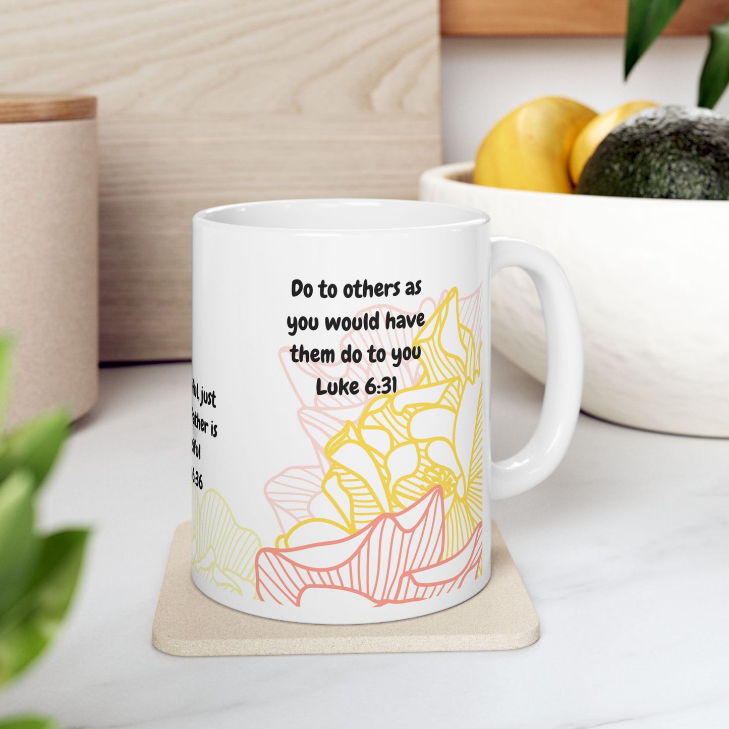 Merciful Messages Ceramic Mug - Inspirational Gift, Coffee Cup, Bible Verse Mug