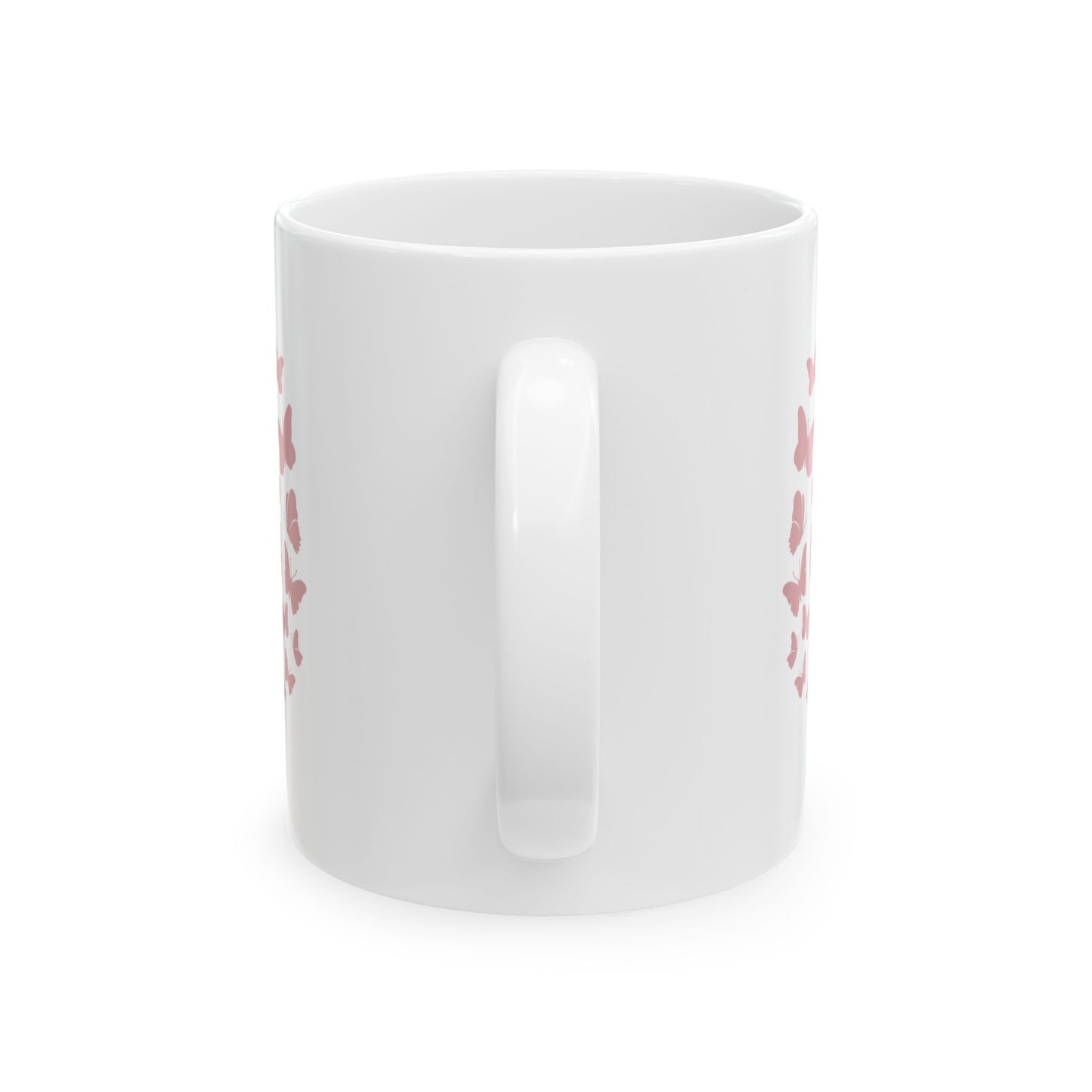 Ceramic Prayer Mug with Butterfly Design, Inspirational Coffee Cup