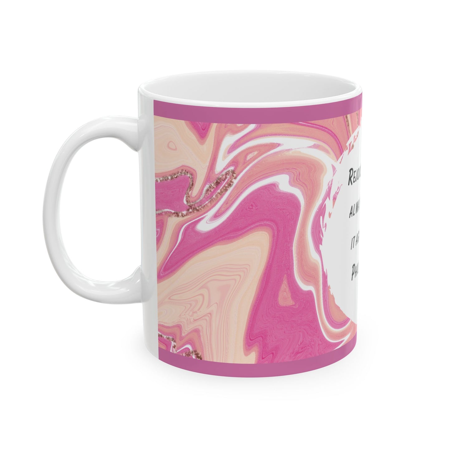 Inspirational Ceramic Mug - Rejoice in the Lord