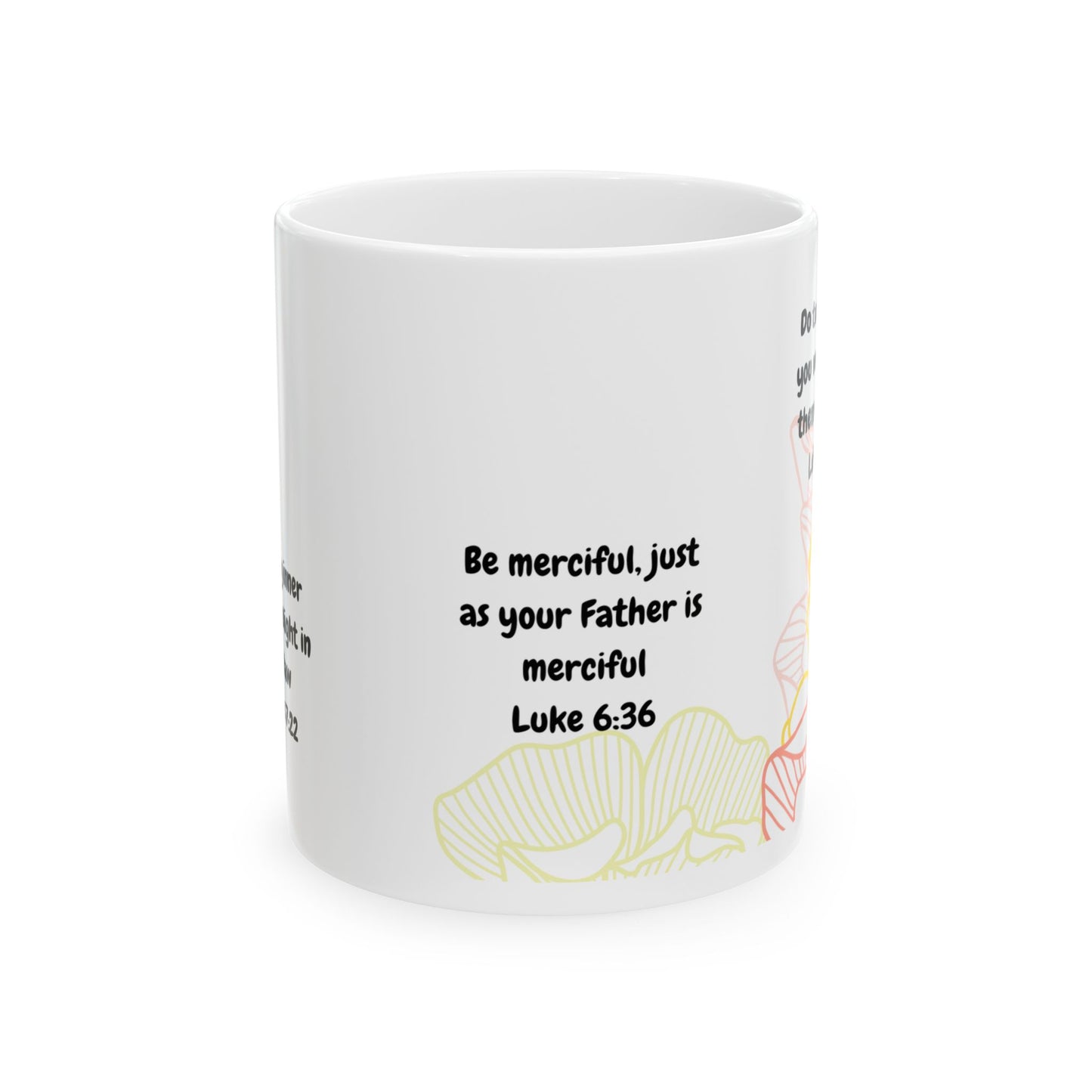 Merciful Messages Ceramic Mug - Inspirational Gift, Coffee Cup, Bible Verse Mug