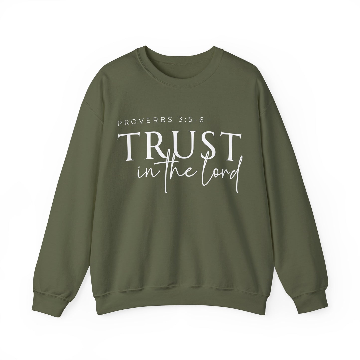 Trust in the Lord Unisex Heavy Blend Crewneck Sweatshirt