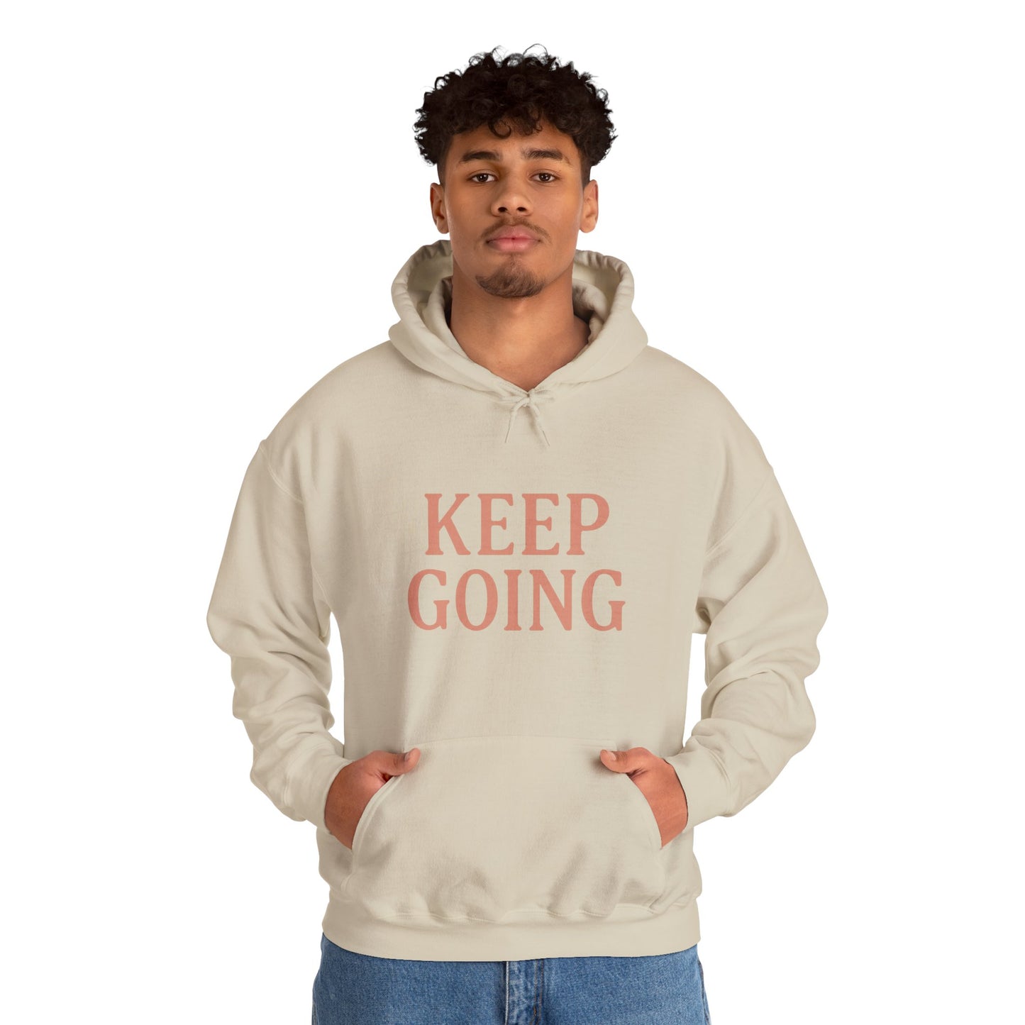 Motivational Unisex Hoodie - Keep Going, Cozy Sweatshirt