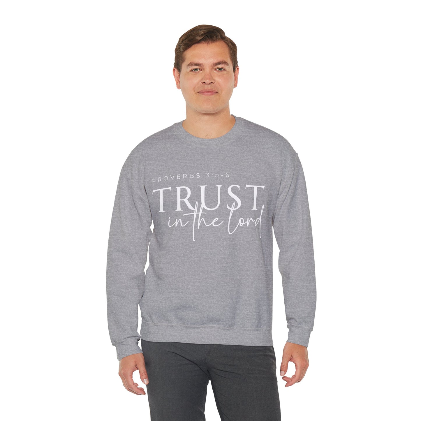 Trust in the Lord Unisex Heavy Blend Crewneck Sweatshirt