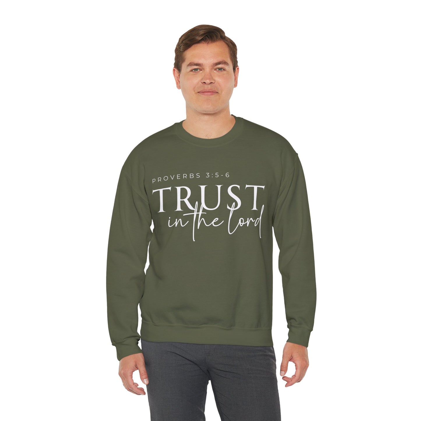 Trust in the Lord Unisex Heavy Blend Crewneck Sweatshirt