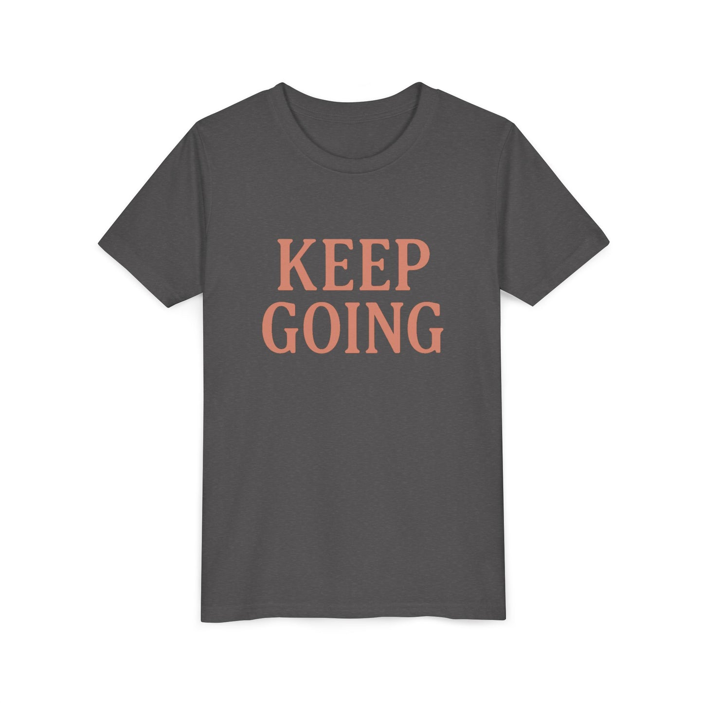 Motivational Youth Tee - "Keep Going" - Positive Reminder