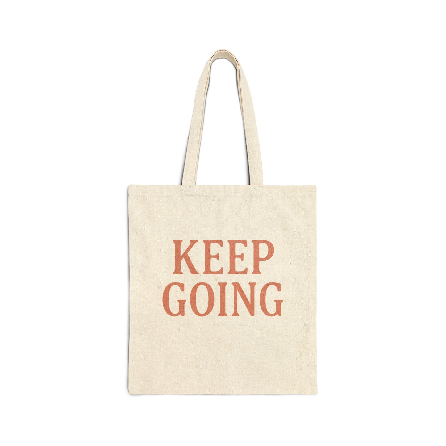 Motivational Cotton Canvas Tote Bag