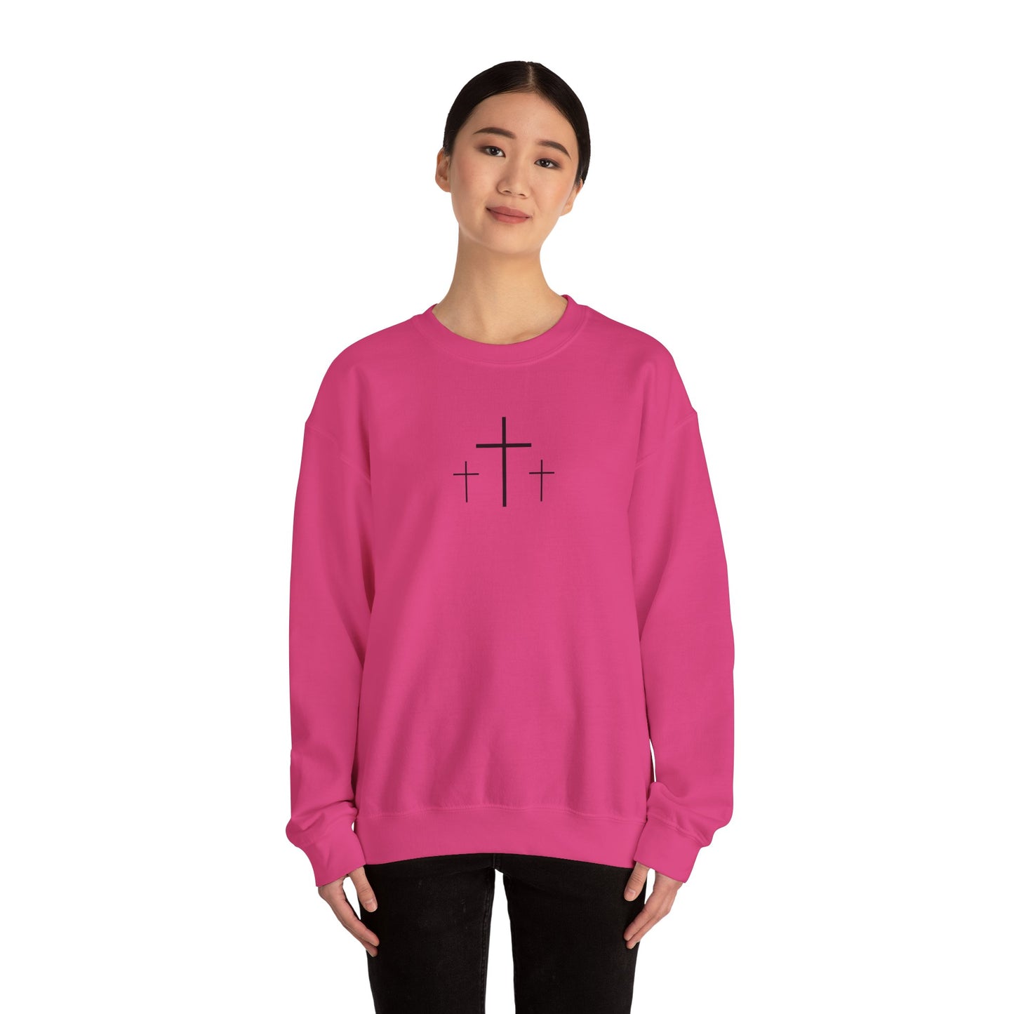 The Cross Unisex Heavy Blend Crewneck Sweatshirt