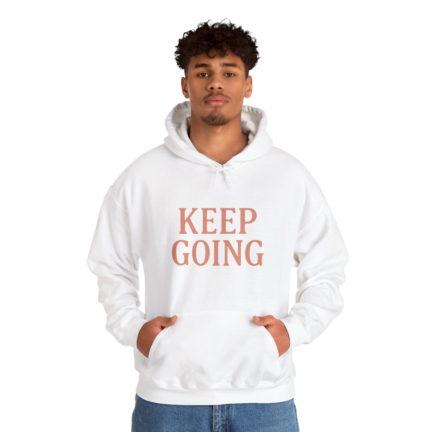 Motivational Unisex Hoodie - Keep Going, Cozy Sweatshirt