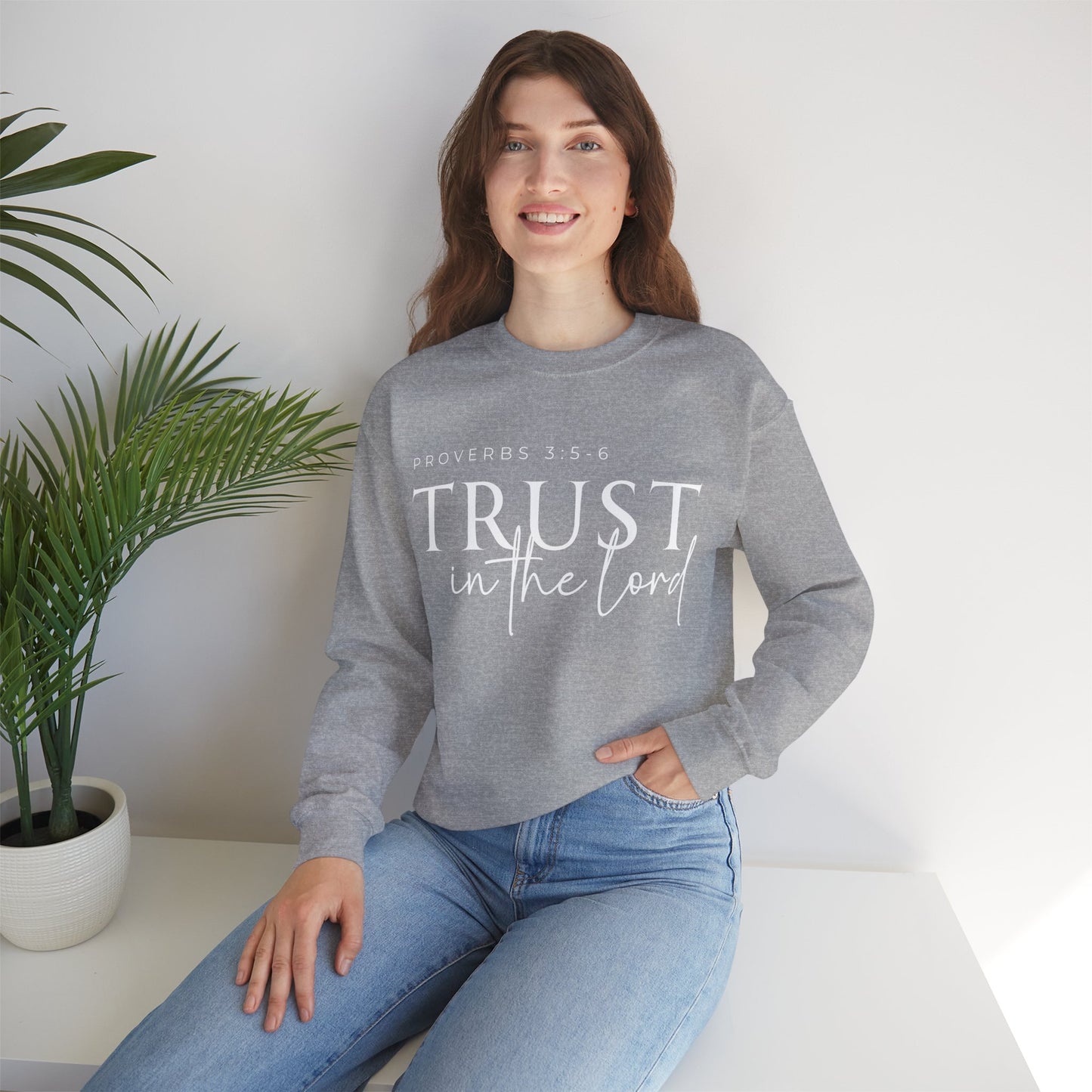 Trust in the Lord Unisex Heavy Blend Crewneck Sweatshirt