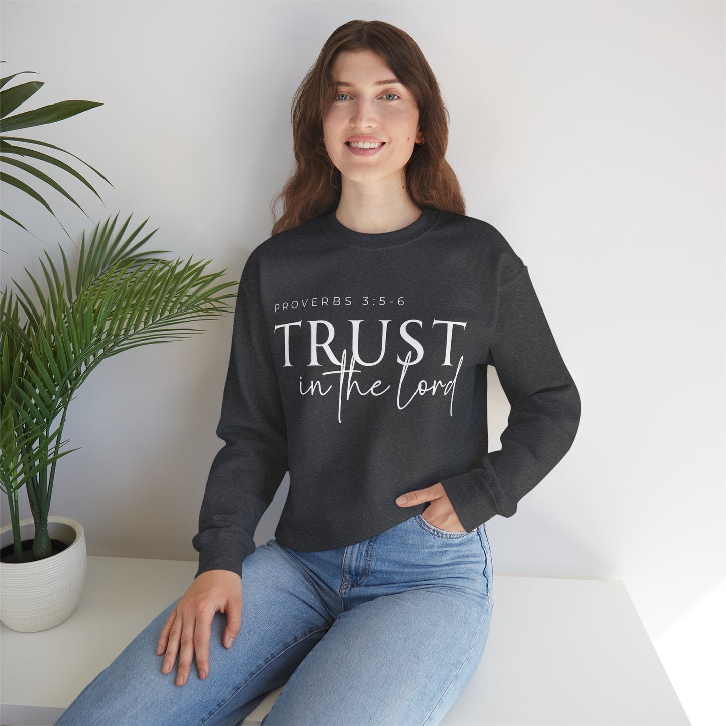 Trust in the Lord Unisex Heavy Blend Crewneck Sweatshirt