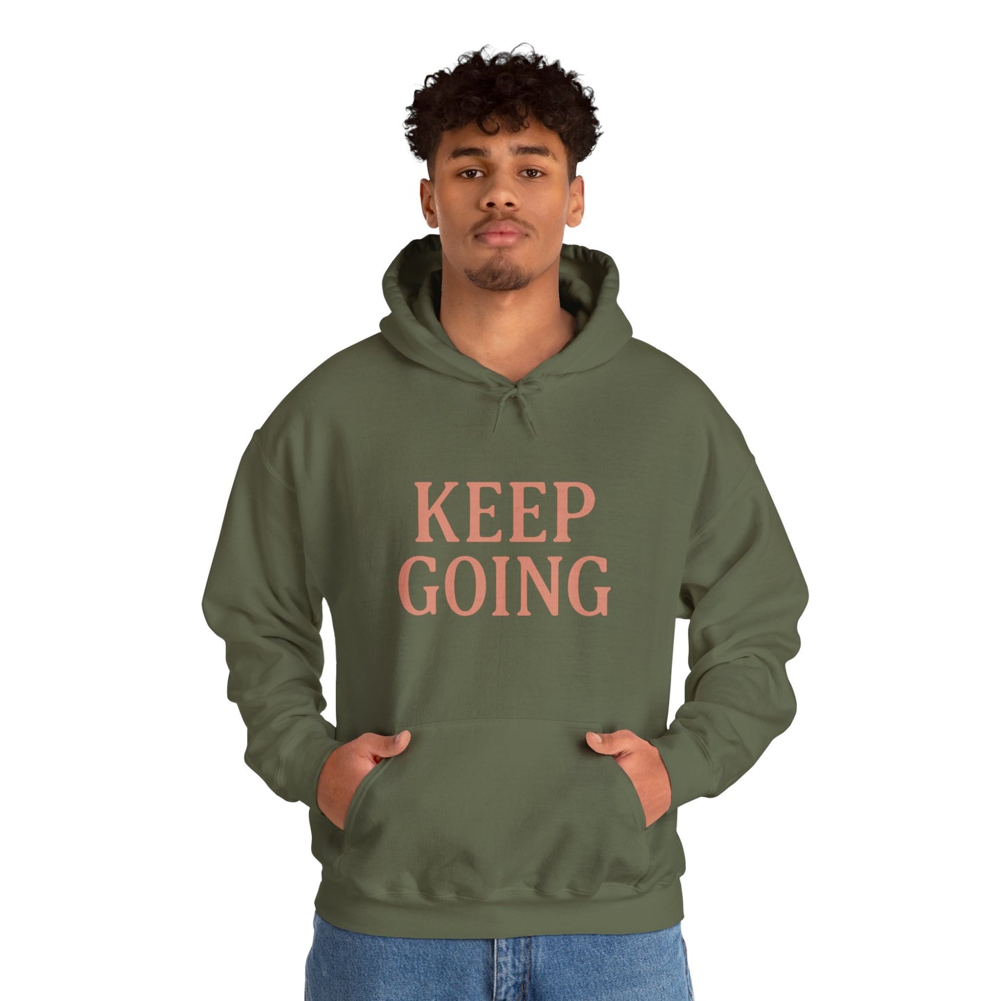 Motivational Unisex Hoodie - Keep Going, Cozy Sweatshirt