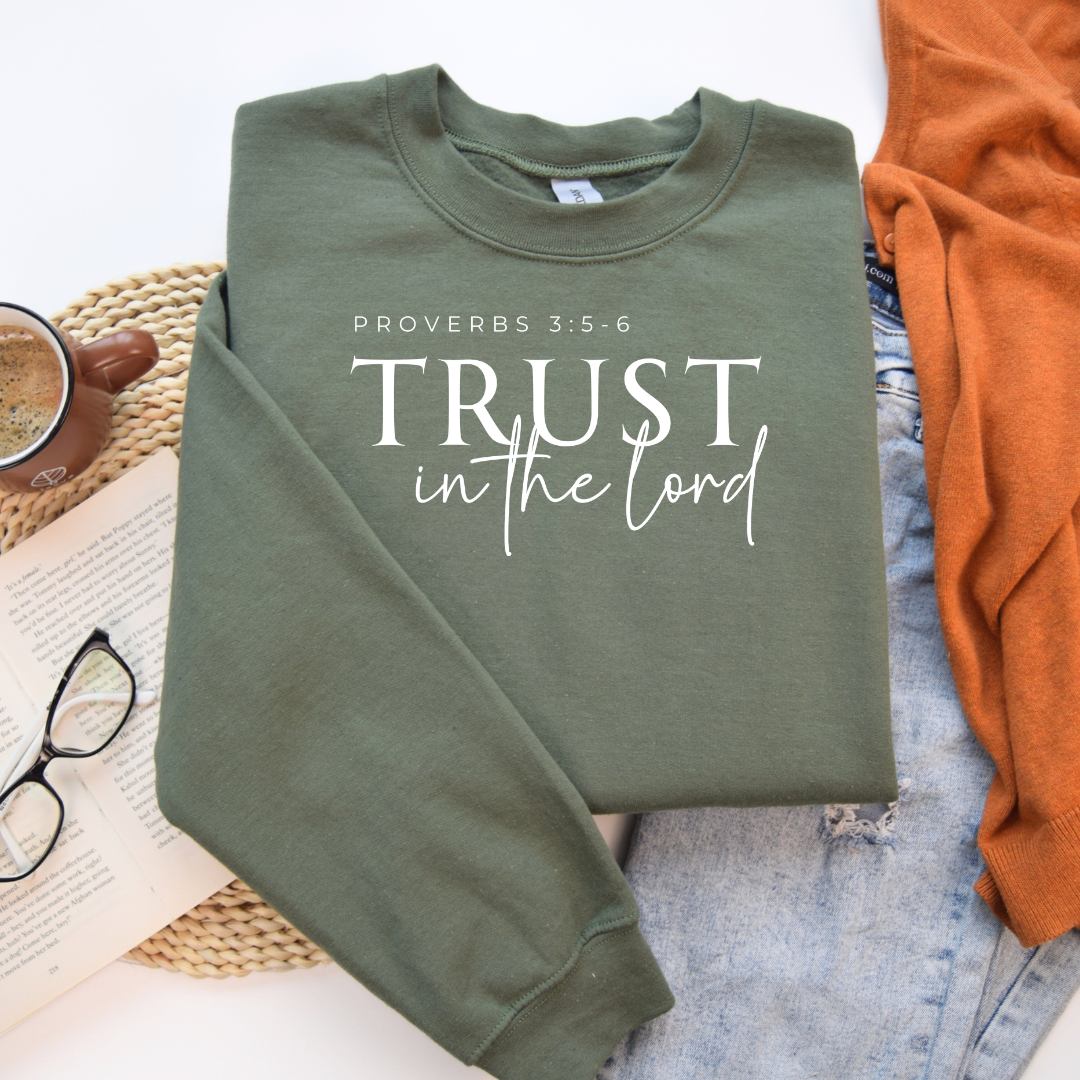 Trust in the Lord Unisex Heavy Blend Crewneck Sweatshirt