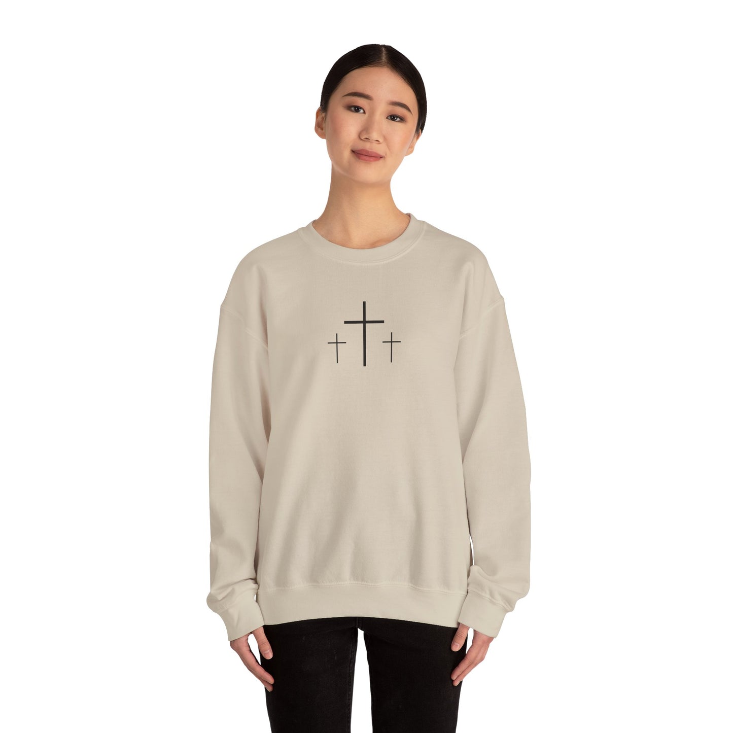 The Cross Unisex Heavy Blend Crewneck Sweatshirt