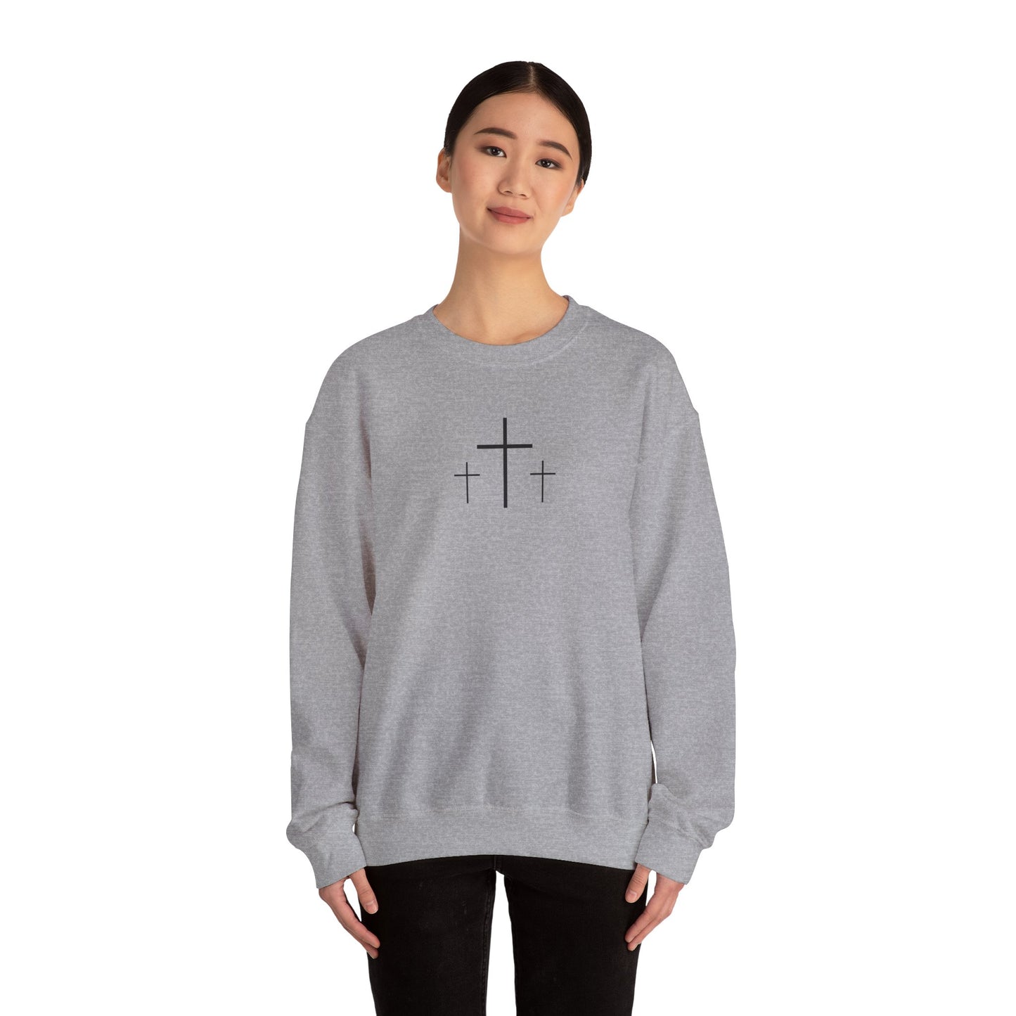The Cross Unisex Heavy Blend Crewneck Sweatshirt
