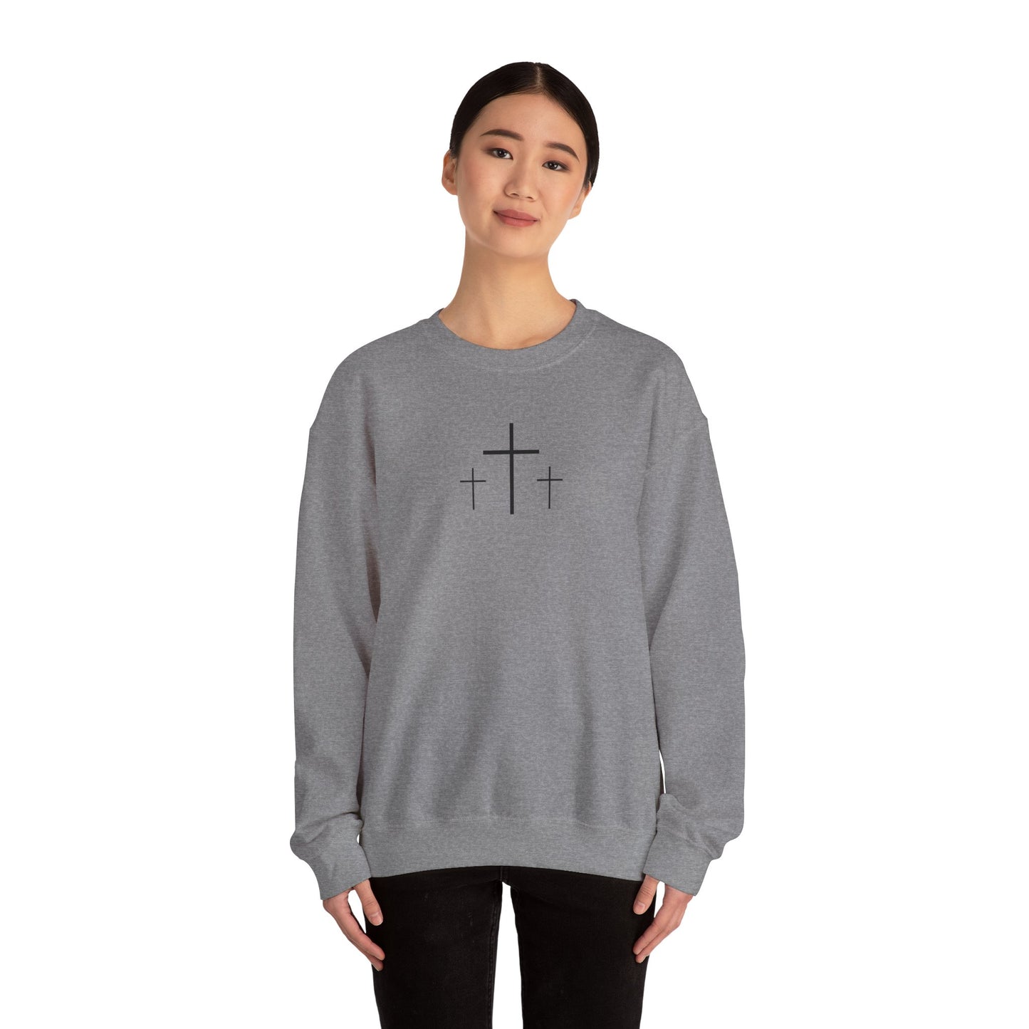 The Cross Unisex Heavy Blend Crewneck Sweatshirt