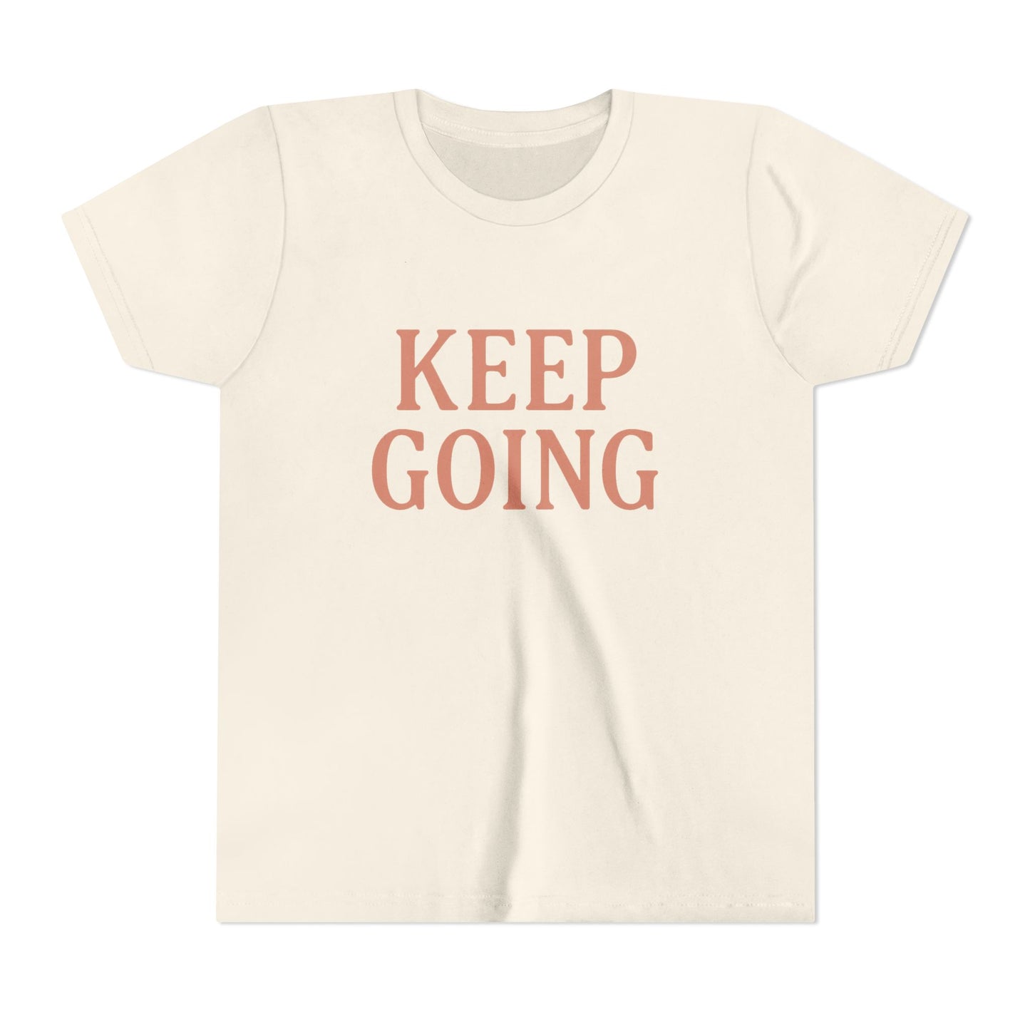 Motivational Youth Tee - "Keep Going" - Positive Reminder