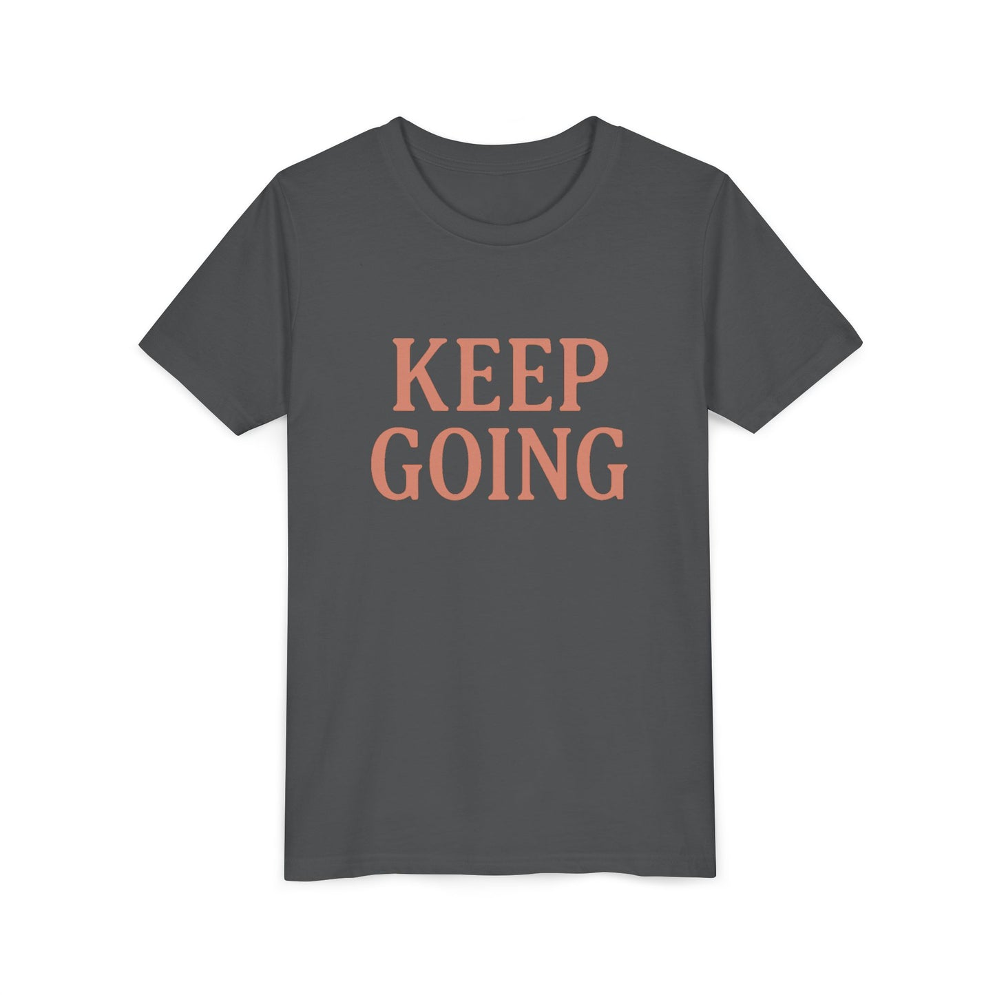 Motivational Youth Tee - "Keep Going" - Positive Reminder