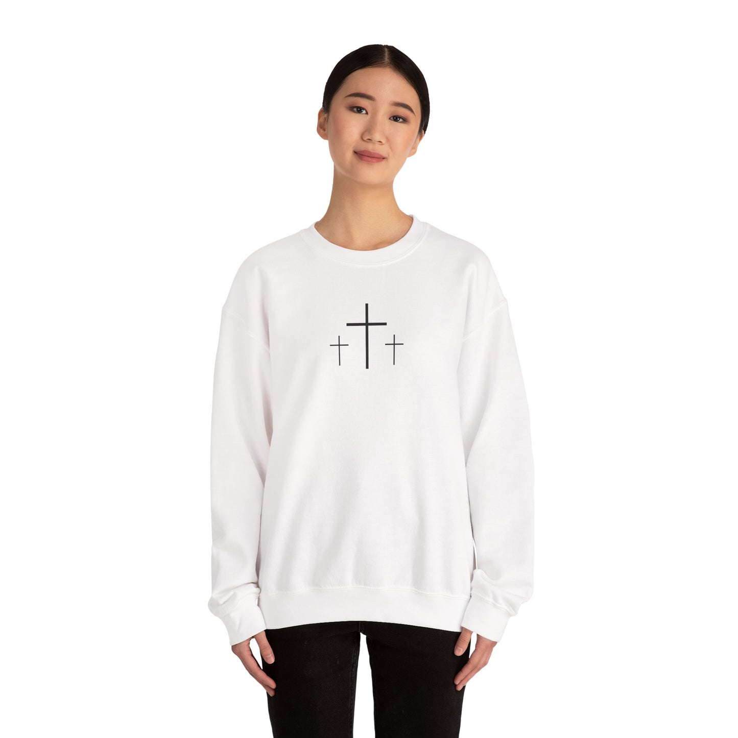 The Cross Unisex Heavy Blend Crewneck Sweatshirt