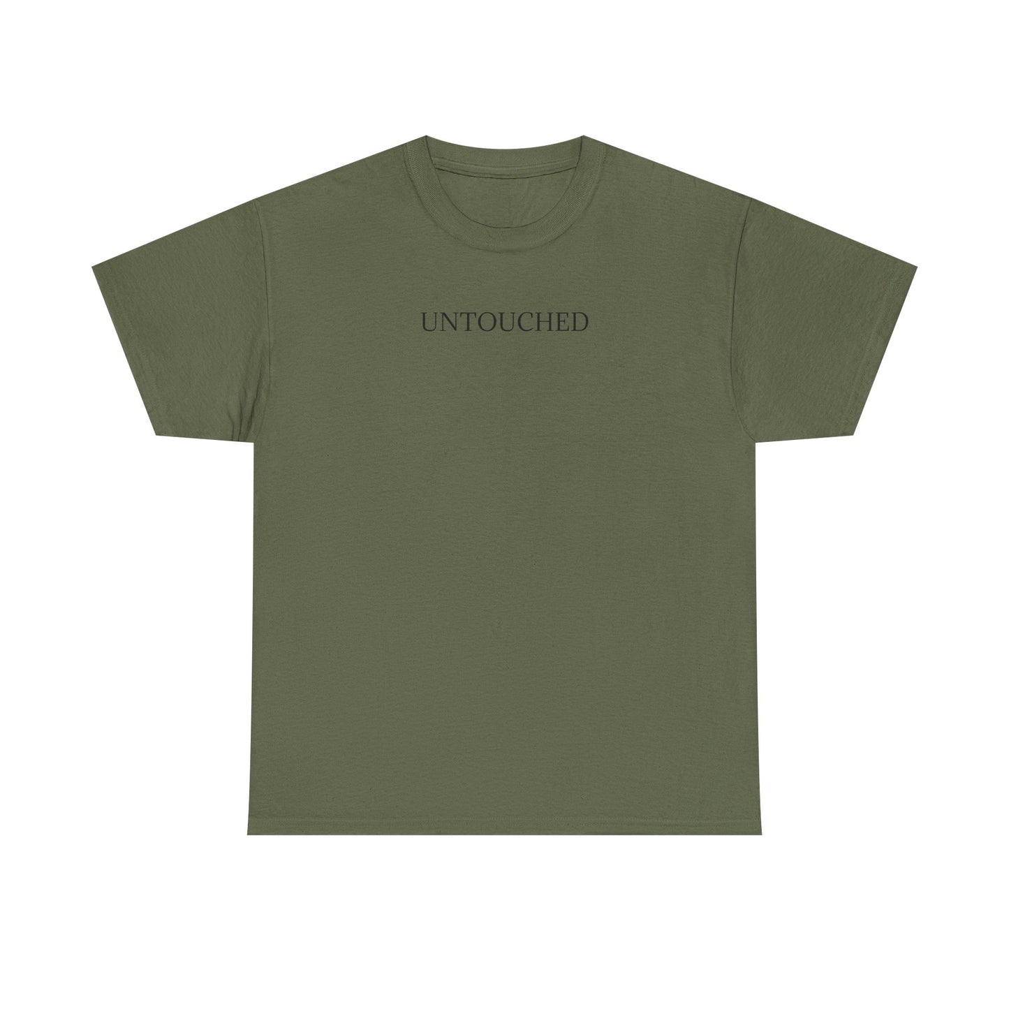 Untouched Minimalist Tee — "UNTOUCHED" Text Shirt