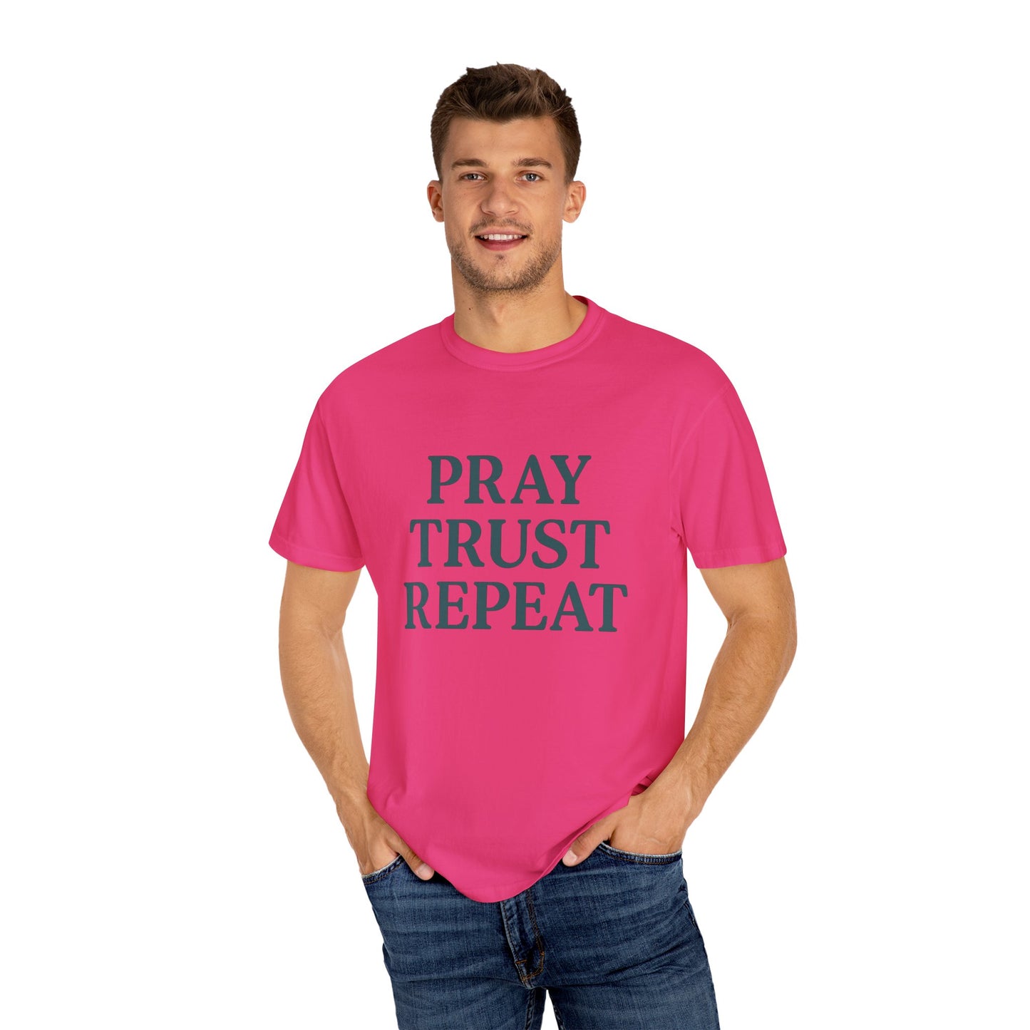 Pray Trust Repeat - Faith-Based, Casual Wear