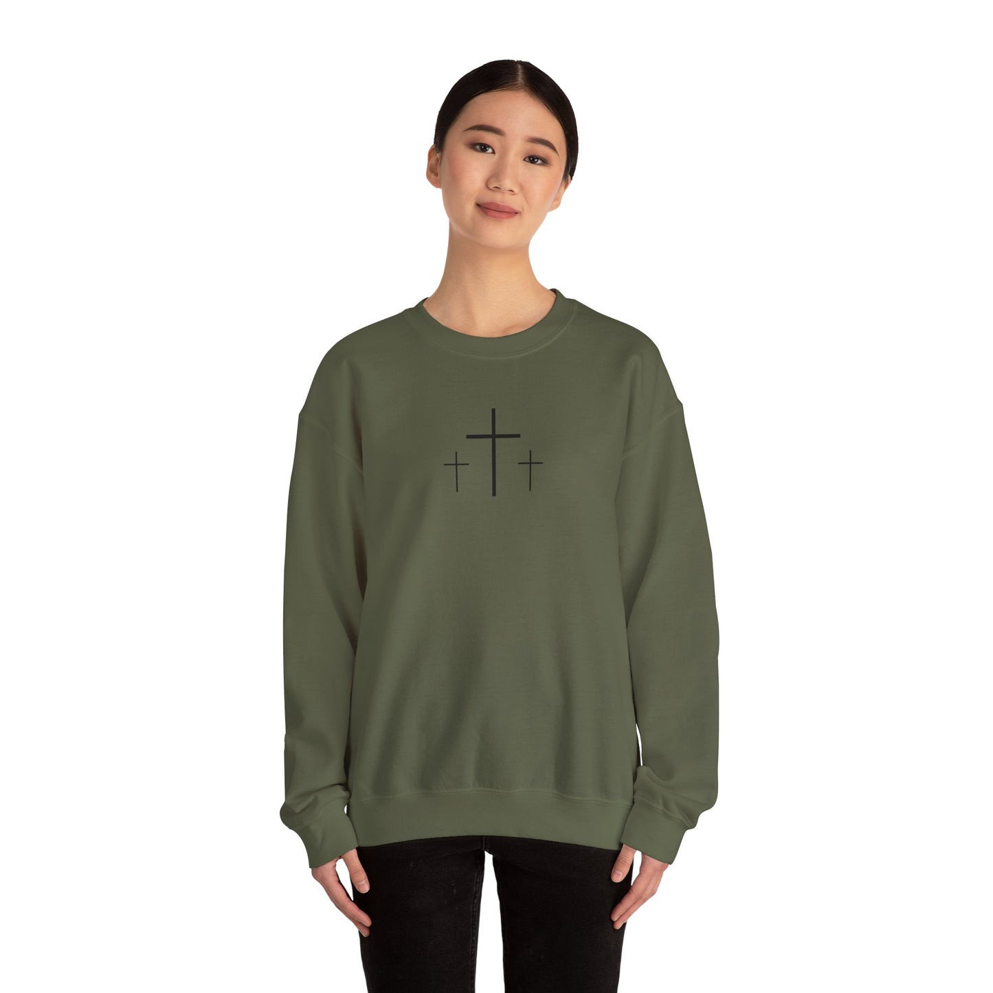The Cross Unisex Heavy Blend Crewneck Sweatshirt