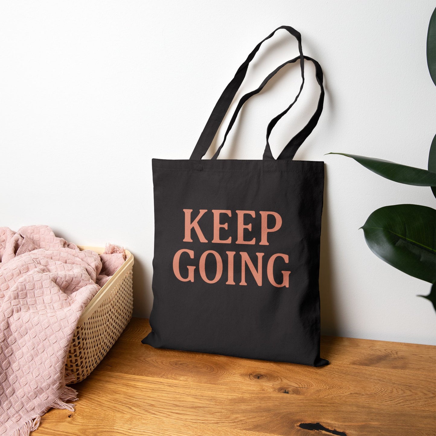 Motivational Cotton Canvas Tote Bag