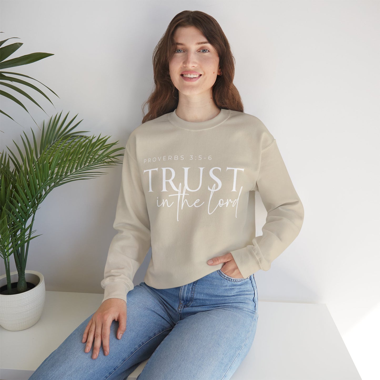 Trust in the Lord Unisex Heavy Blend Crewneck Sweatshirt