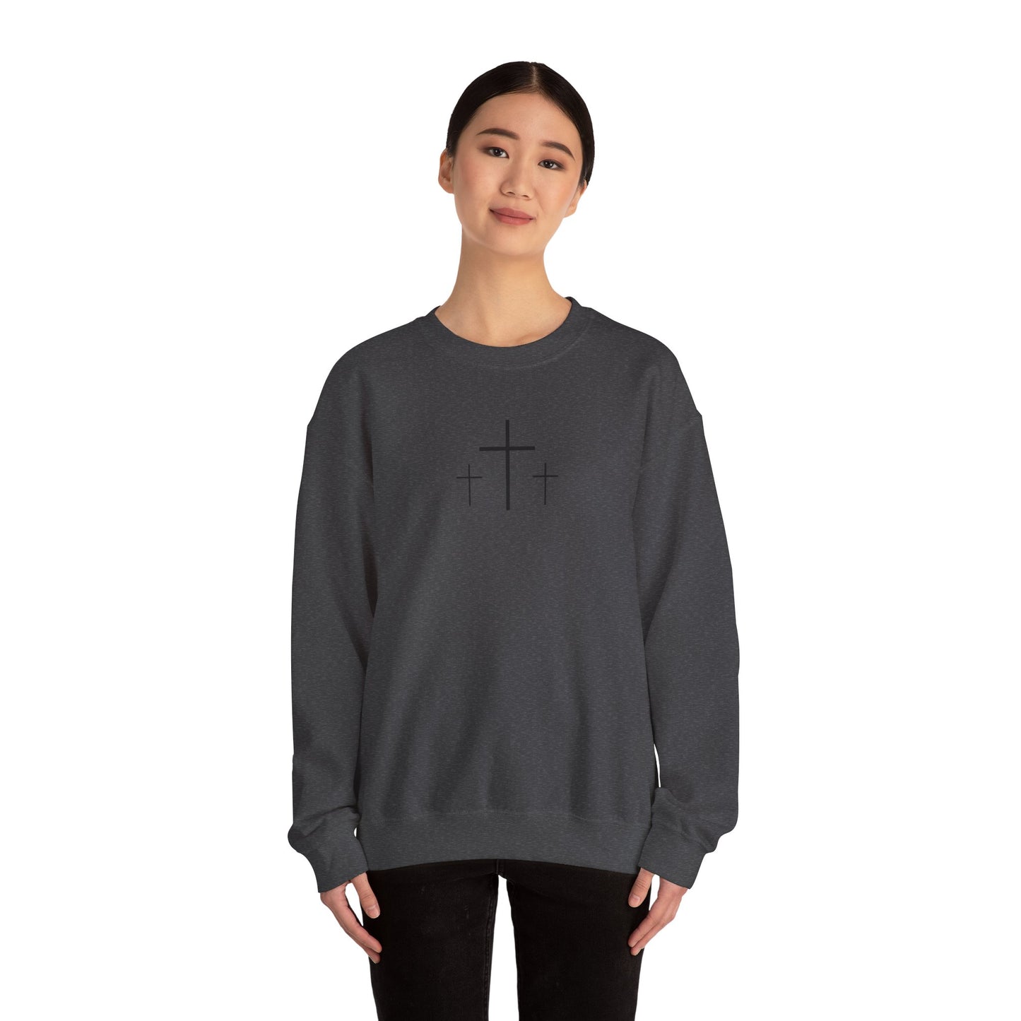 The Cross Unisex Heavy Blend Crewneck Sweatshirt