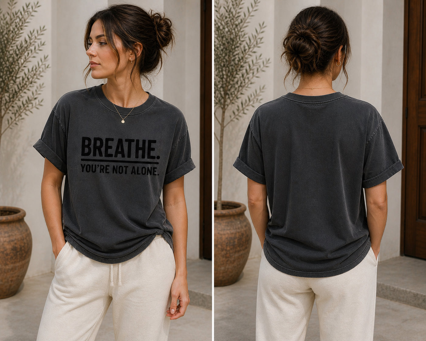 Breathe You’re Not Alone Shirt | Mental Health Awareness Tee