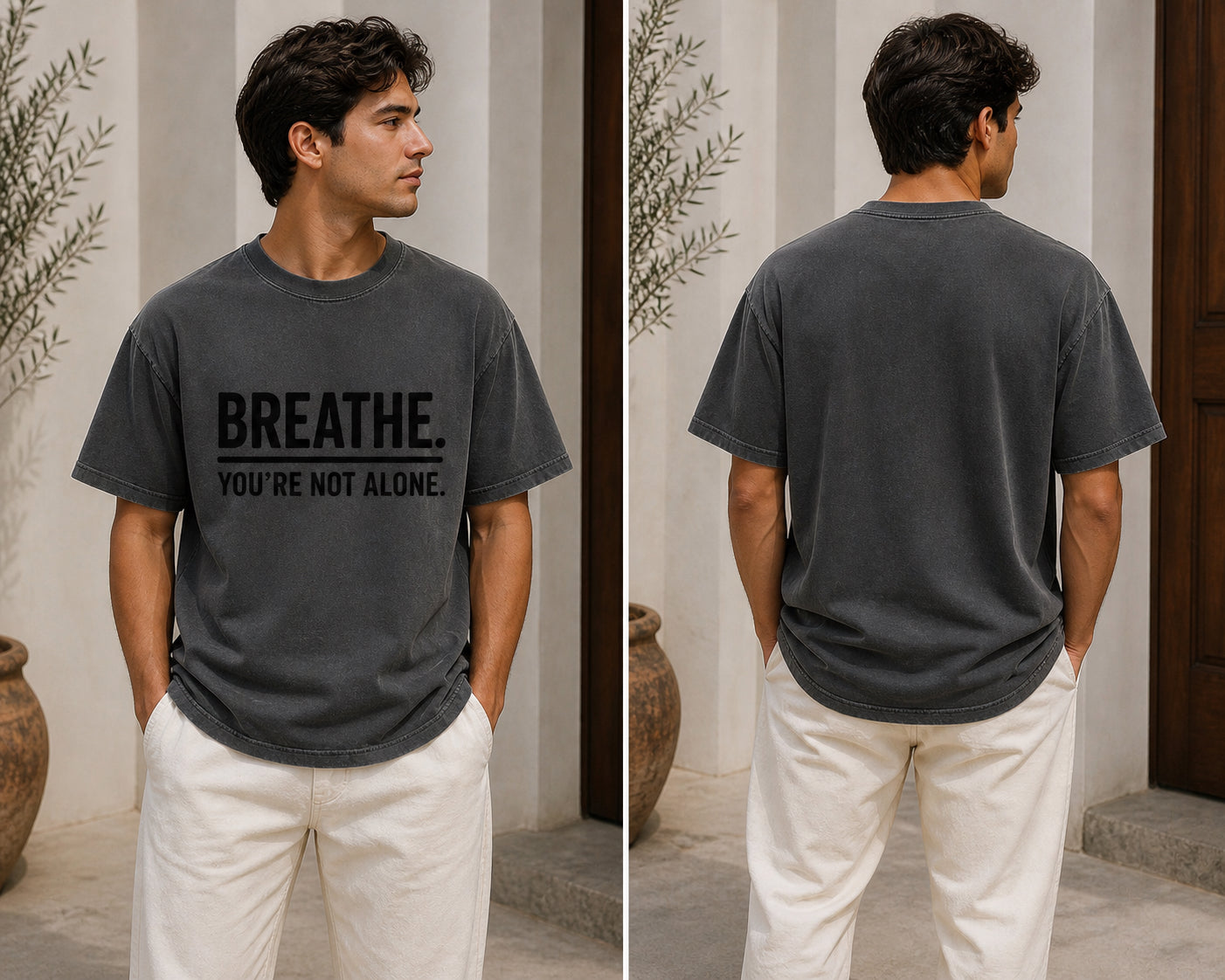 Breathe You’re Not Alone Shirt | Mental Health Awareness Tee